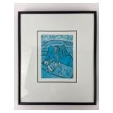 Felice Casorati Print In Black Frame