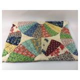 Garnet Hill Multicolor Quilted Throw 20ï¿½27ï¿½ï¿½
