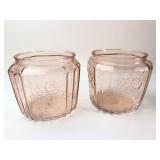 Pink Depression Glass Bowls