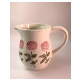 CIB H Ceramic Pitcher With Rose Design