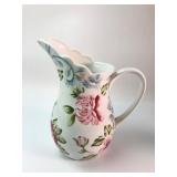 Rosalace By Jay Floral Ceramic Pitcher