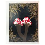 Mushroom & Fern Painting By PRMZ