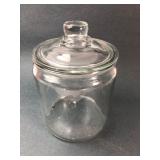 Glass Jar With Lid Approximately 8ï¿½ï¿½ Tall