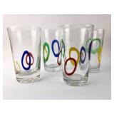 Hand Blown Fused Art Glass Tumblers