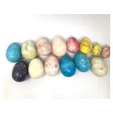 14 Alabaster & Marble Eggs