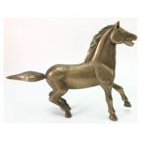 Vtg Brass Galloping Horse 6.25 Inches Tall