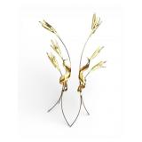 Curtis Jere Style Gilded Wheat Sculptures