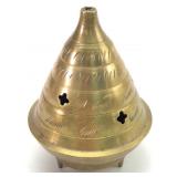 Brass Incense Burner With Pierced Design