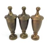 Heavy Brass Finial Handles 5 Inches Long