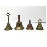 4 Brass Decorative Bells