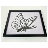 Framed Butterfly Silhouette Wall Art