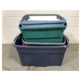 Plastic Storage Totes & Lids