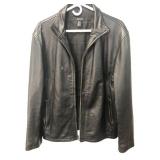 DKNY Black Leather Jacket ï¿½ Size M