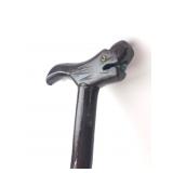 Hand-Carved Walking Stick With Animal Motif