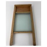 Victory Wooden Washboard With Glass Panel