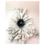 Music Sheet Wreath With Black Flower