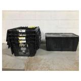 GM Black Plastic Storage Bins