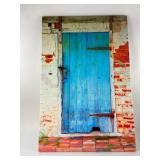 Signed Brian K. Miller Door Photograph On Canvas