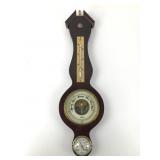 Stellar German Wood Barometer & Thermometer