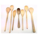 Wood Spoon Lot Of 7 Kitchen Utensils