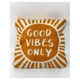 Mainstays Good Vibes Only Pillow 14.5ï¿½14.5ï¿½ï¿½