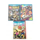 Sealed Wii U Mario Party 10, Splatoon & Lego Batma