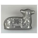 Vintage Aluminum Lamb Cake Mold