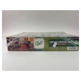 Ball Quilted Crystal Mason Jars Set