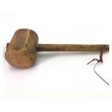 Vtg Wood Mallet With 13-Inch Length