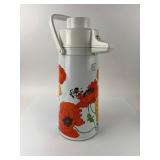 Vintage Poppy Thermos Pump Dispenser 1.9L