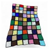 Handmade Crochet Granny Square Blanket 90ï¿½58ï¿½ï¿½