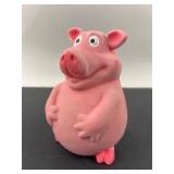 Pink Pig Rubber Squeak Toy