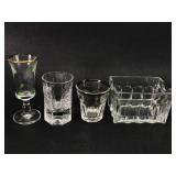 4 Glass Tableware Items