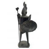 Metal Spartan Warrior Figurine 10 Inches Tall