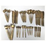Vintage Brass Flatware Utensils