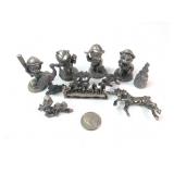 Avon Fine Pewter Figurines & Miniatures Lot