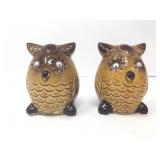 Japanese Owl Salt & Pepper Shakers, 3ï¿½ Tall