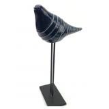 Bitossi Inspired Ceramic Bird On Metal Stand