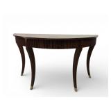 Demi-Lune Mahogany Console Table