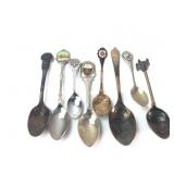 8 Souvenir Spoons