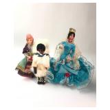 3 International Dolls