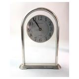 Heirloom Quartz Silver Desk Clock 7ï¿½ï¿½ X 9ï¿½ï¿½