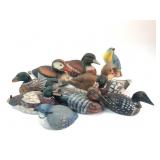 Hand-Carved Miniature Birds & Ducks