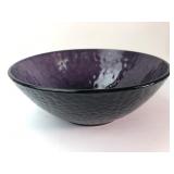 Purple Hammered Glass Bowl