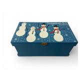 Snowman Kit Wooden Box With Contents