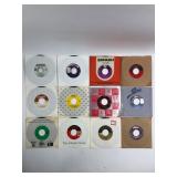 12 Assorted 45 RPM Vinyl Records
