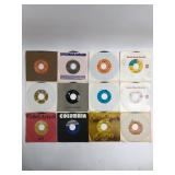 12 Vintage 45 RPM Vinyl Records