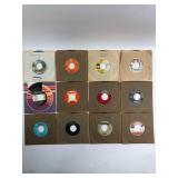 12 Vintage 45 RPM Records