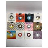 12 Vintage 45 RPM Vinyl Records