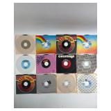 12 Assorted 45 RPM Vinyl Records